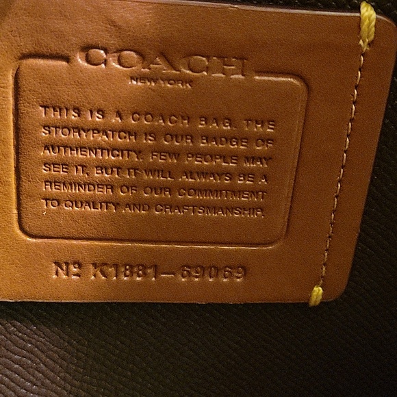 Coach Embossed Handbag - Picture 5 of 5